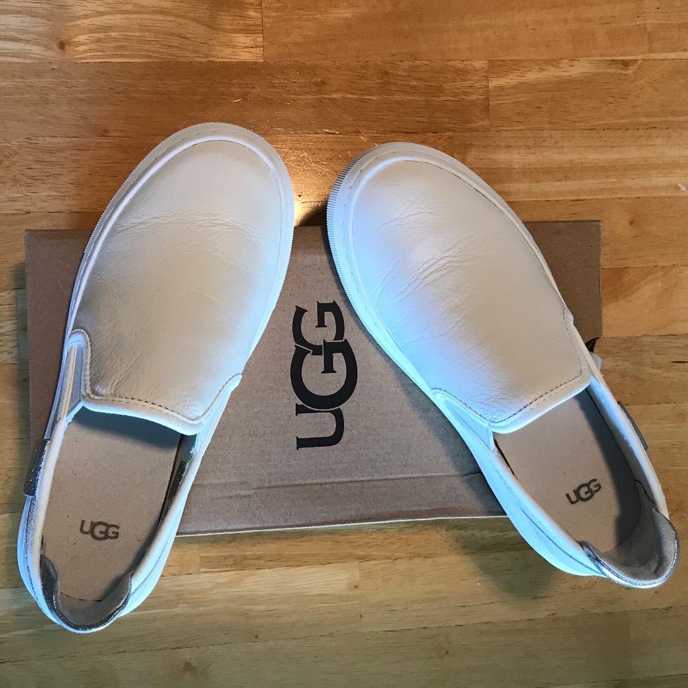 UGG Alameda Slip-On Sneaker - White Leather